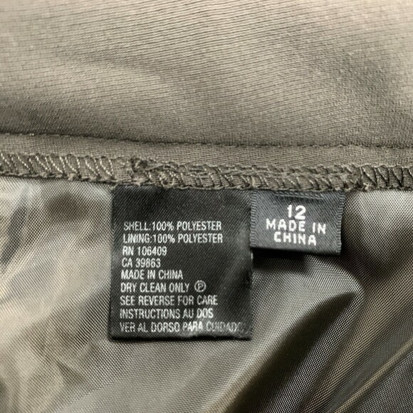 Women's Dress Slacks Pants Size 12 Brown Lined - Picture 5 of 5